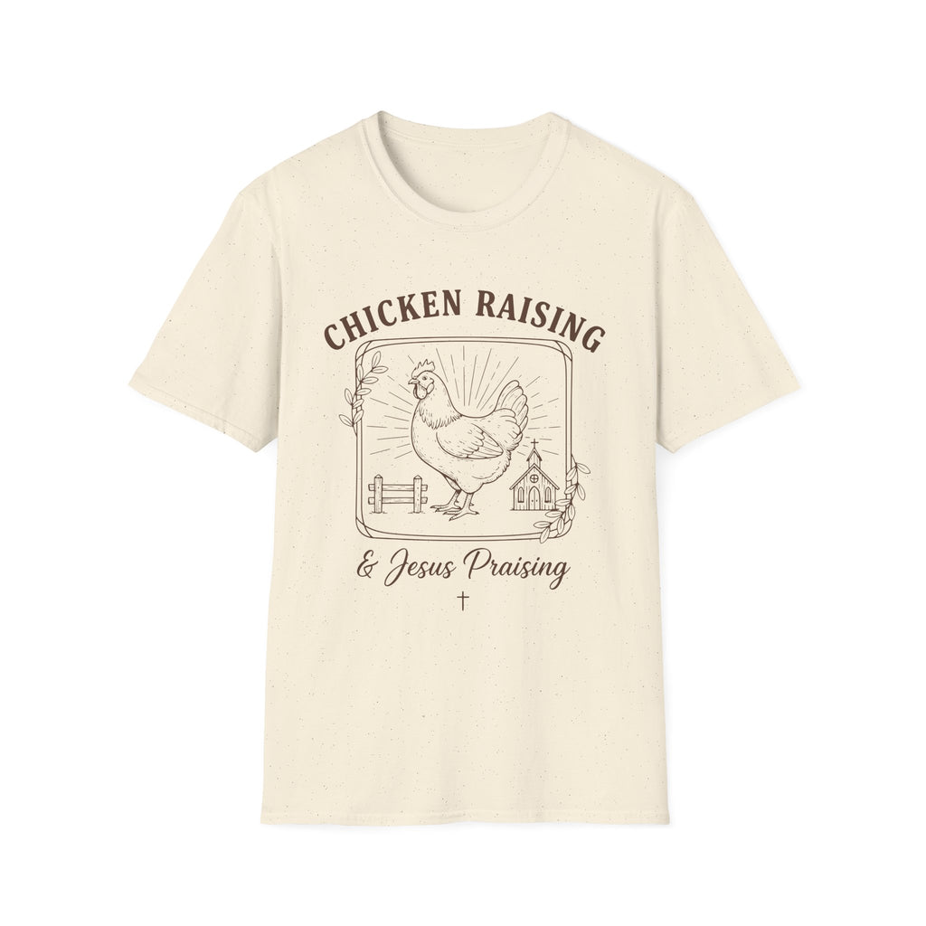 Chicken Raising And Jesus Praising Softstyle T-Shirt