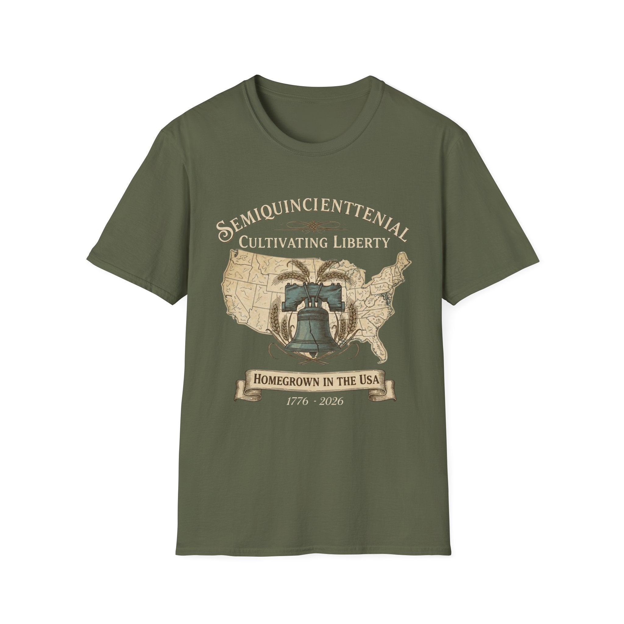 250 Years Semiquincentennial Homegrown USA T-Shirt