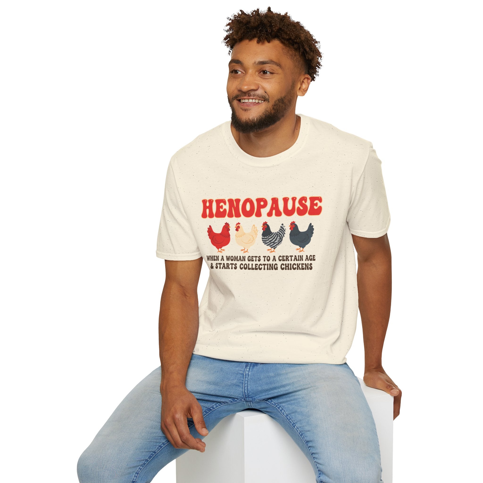 Henopause Chicken Humor Softstyle T-Shirt