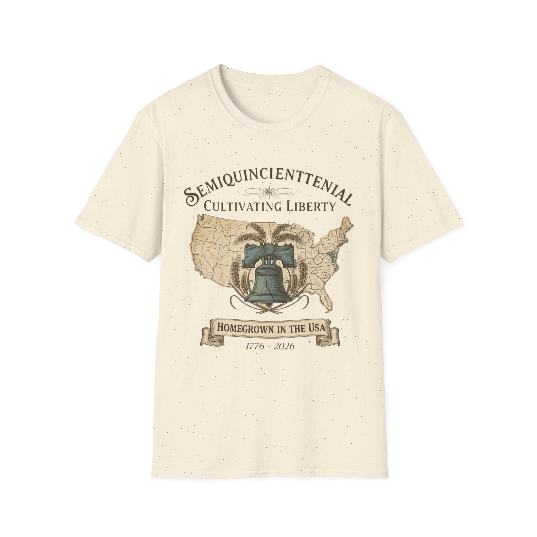 250 Years Semiquincentennial Homegrown USA T-Shirt