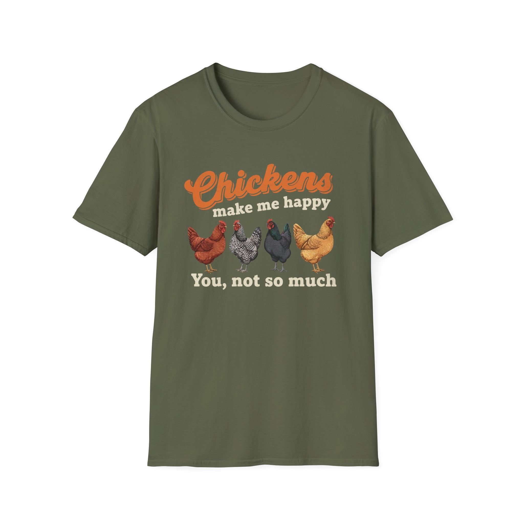 Chickens Make Me Happy Softstyle T-Shirt