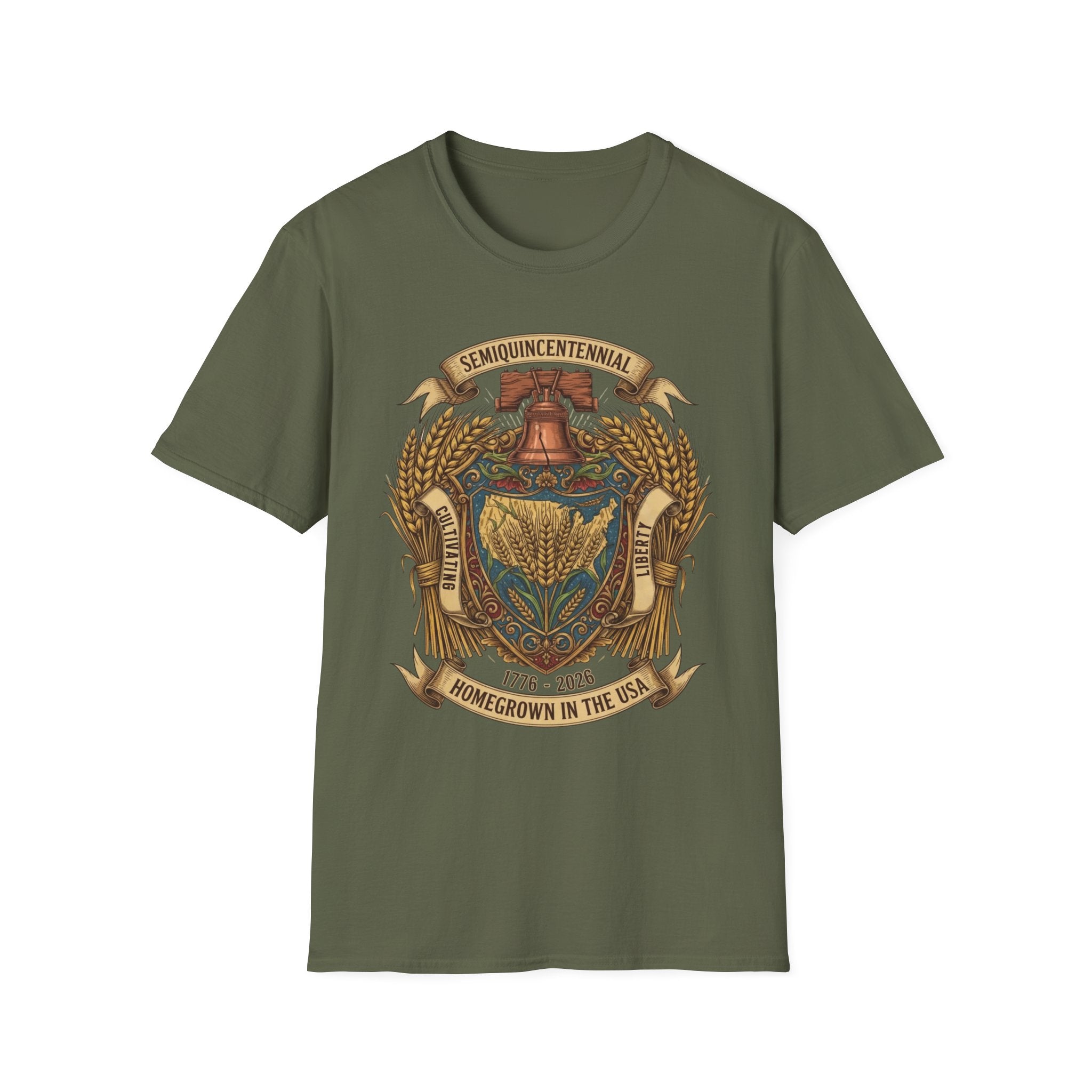 250 Years Semiquincentennial Homegrown USA T-Shirt