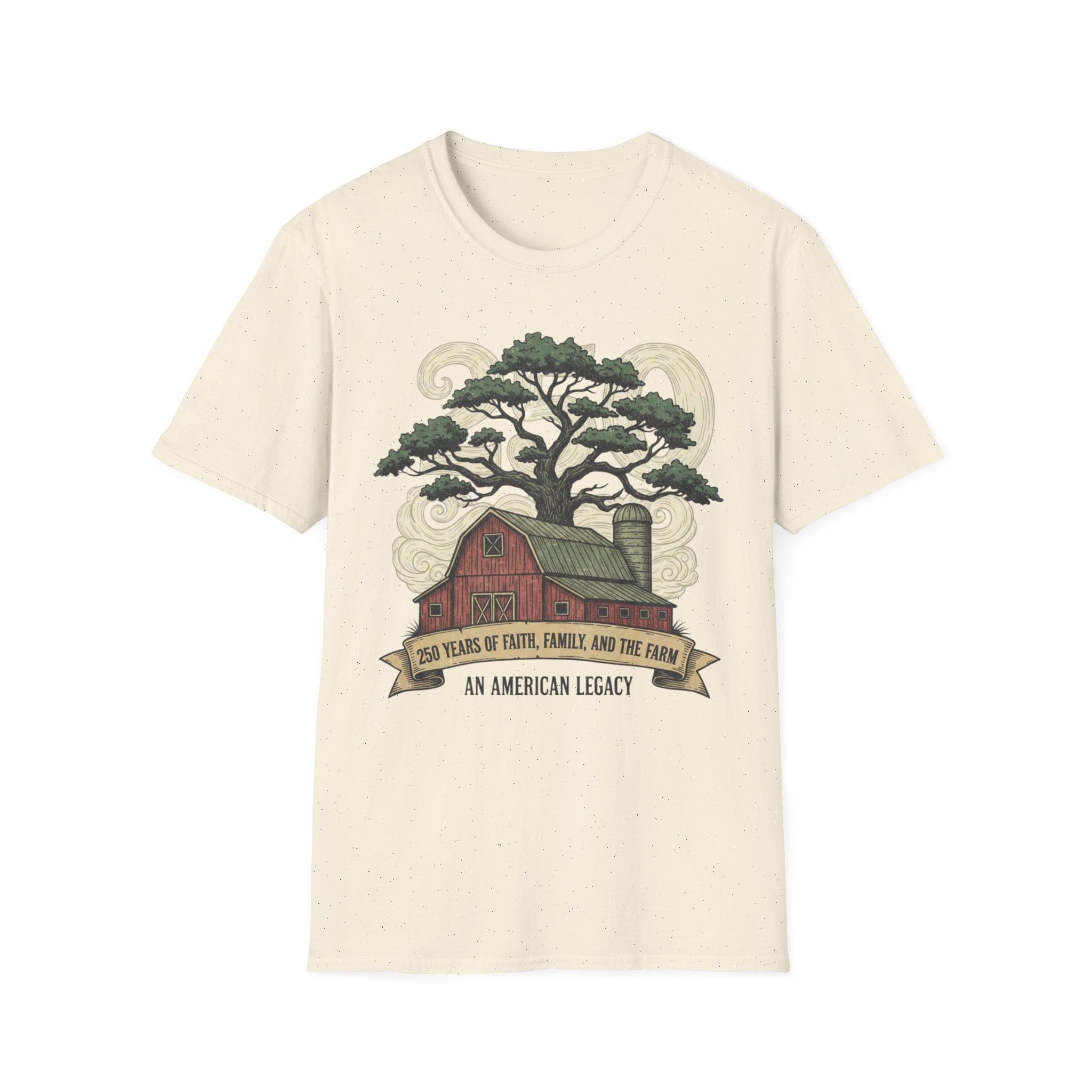 America 250 Years Of Faith Family The Farm Softstyle T-Shirt