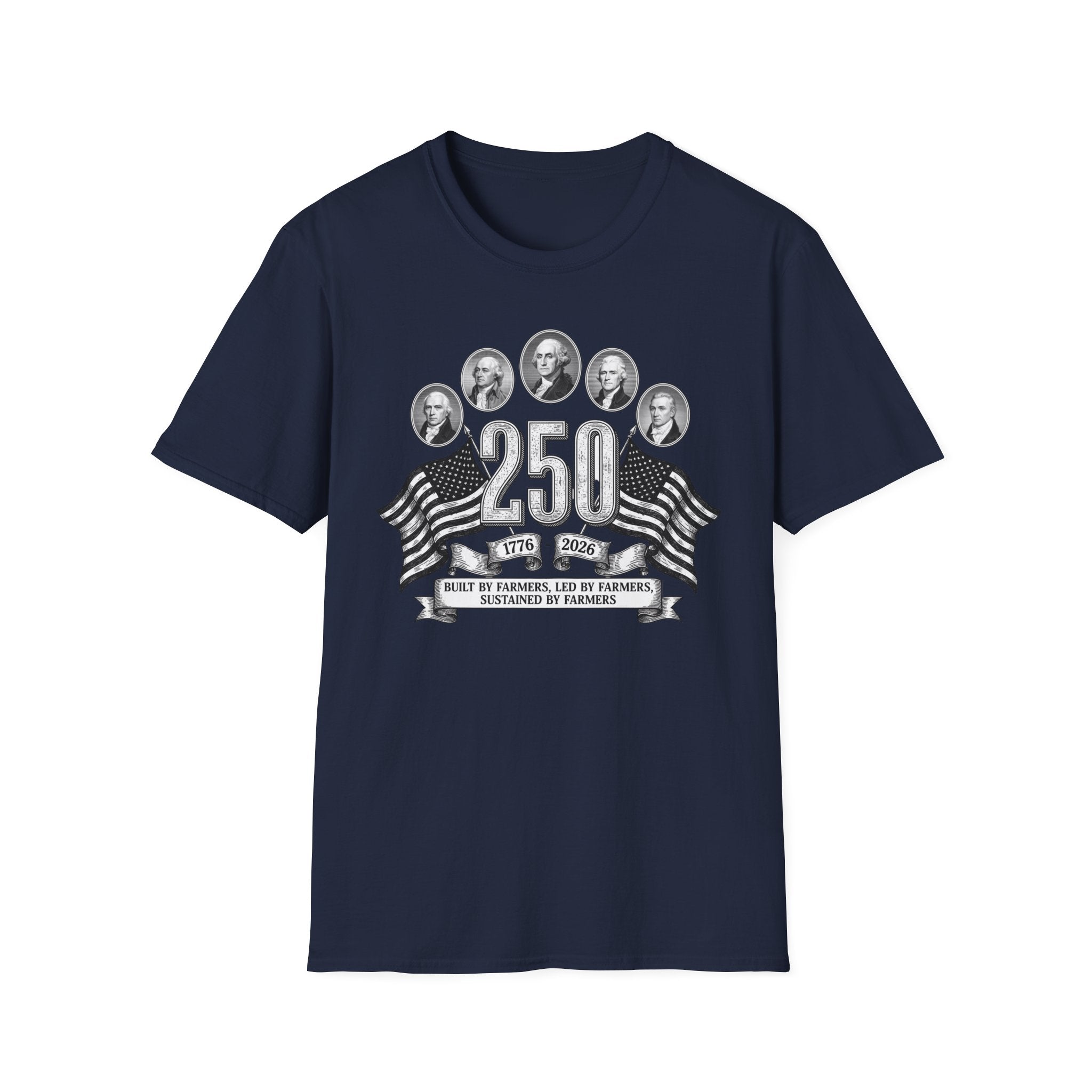 America 250 Built By Farmers Softstyle T-Shirt