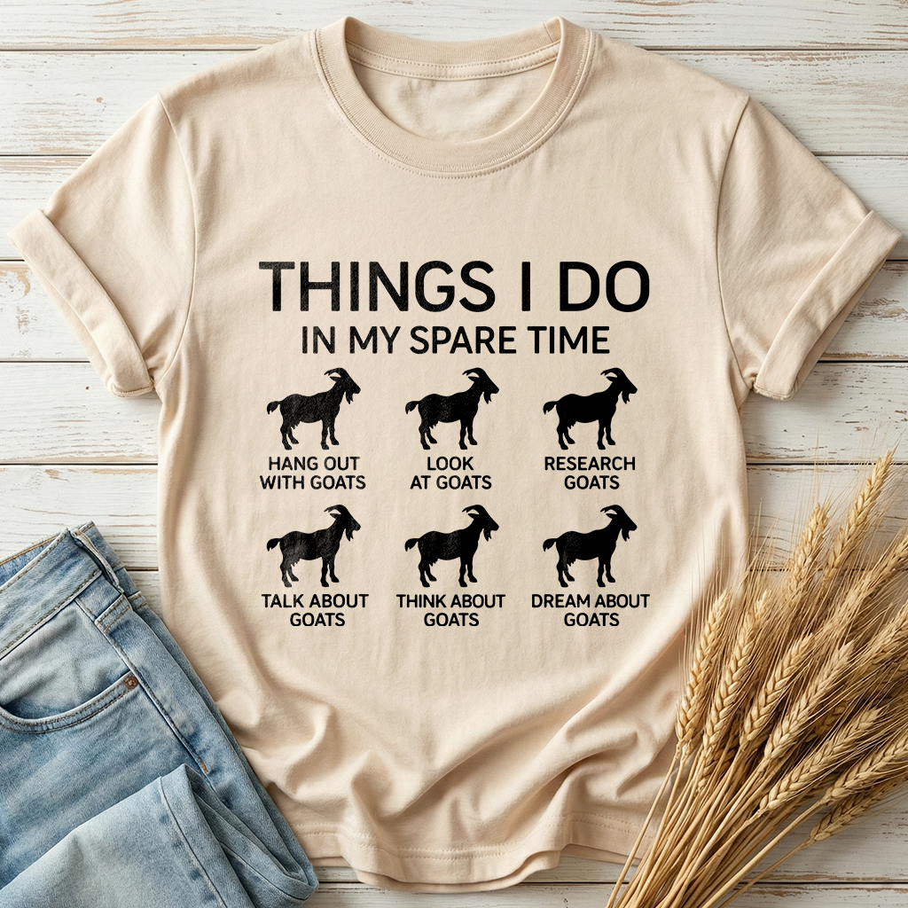 Things I Do In My Spare Time Goat Lover Classic Tee