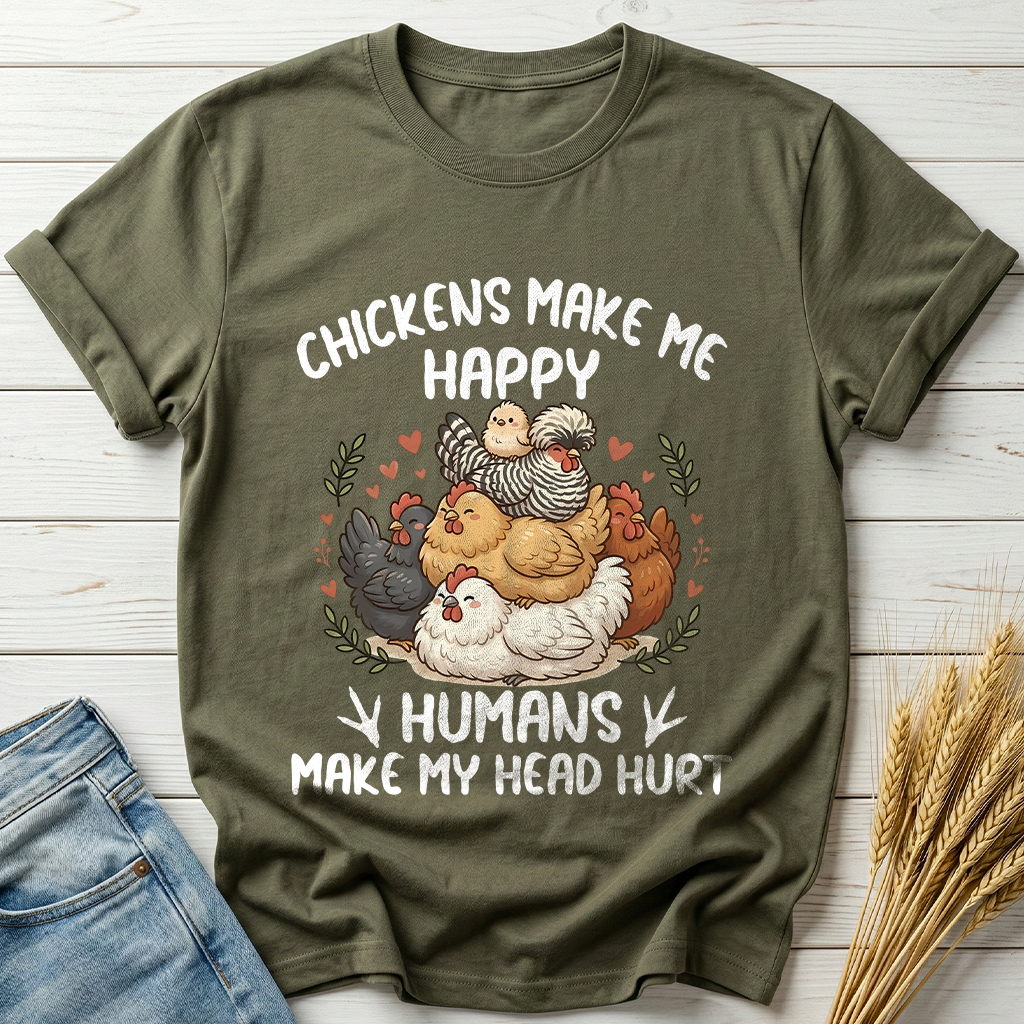 Chickens Make Me Happy Classic Tee