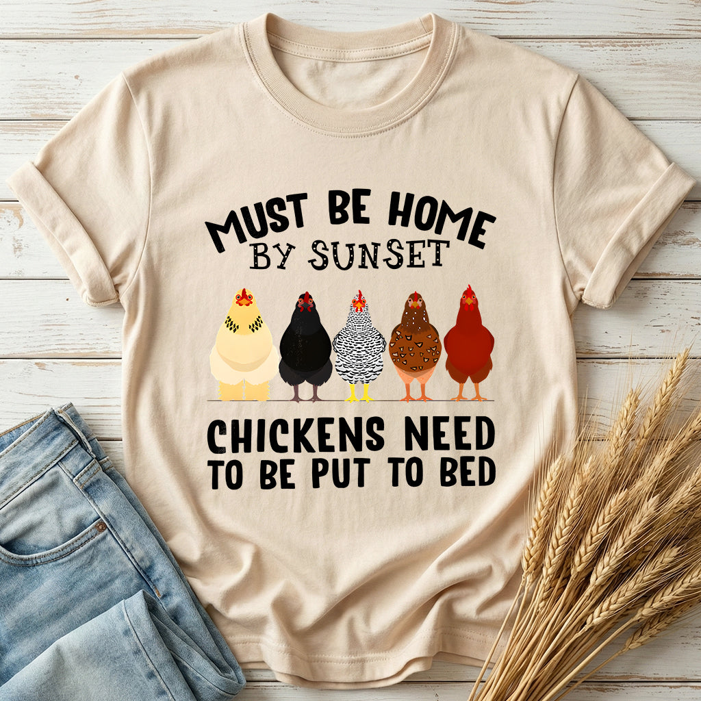 Chickens Need To Be Put To Bed Classic Tee