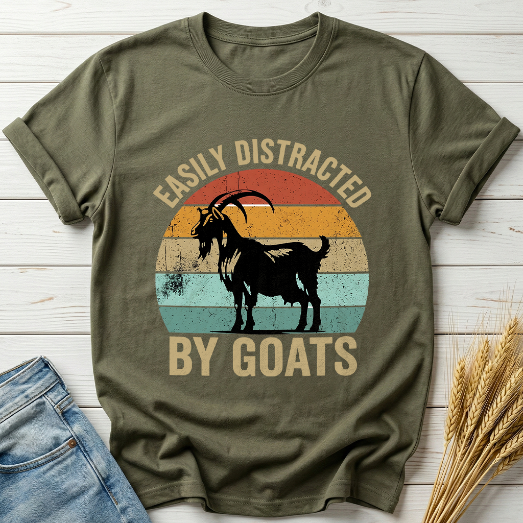 Easily Distracted By Goats Classic Tee