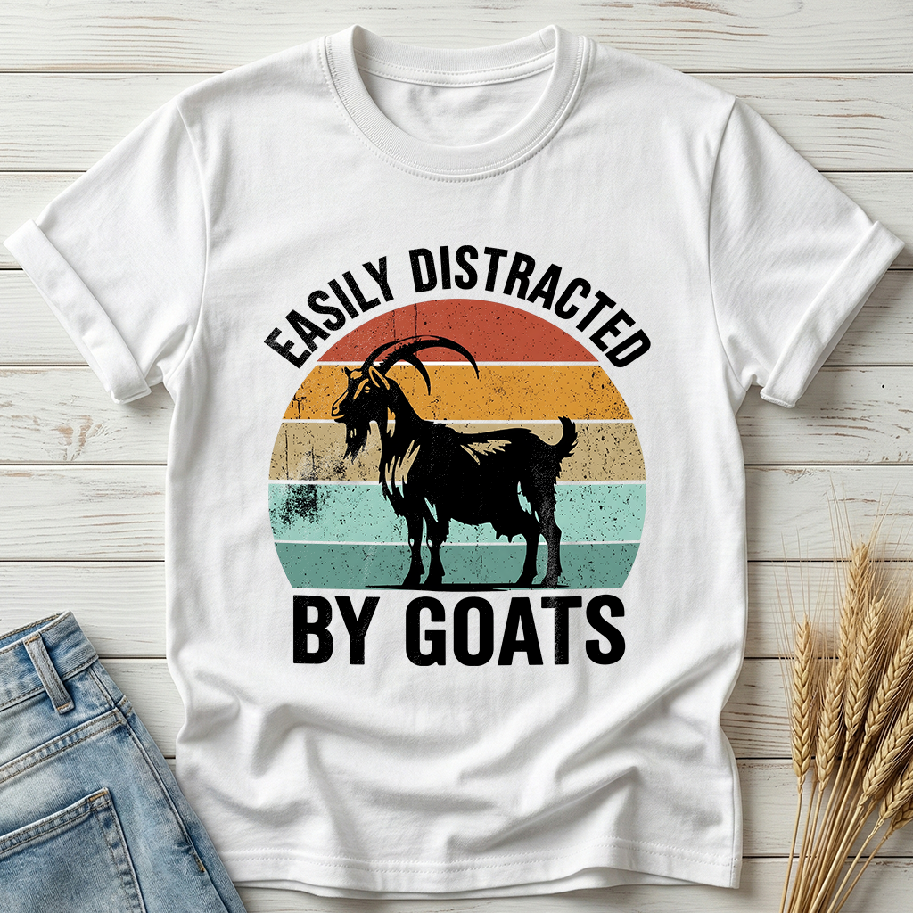 Easily Distracted By Goats Classic Tee