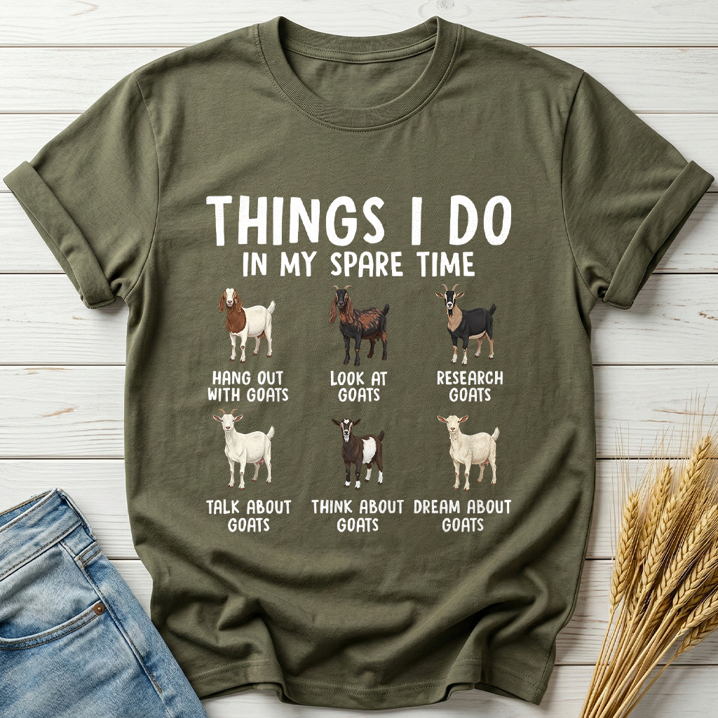 Things I Do In My Spare Time Goat Lover Classic Tee