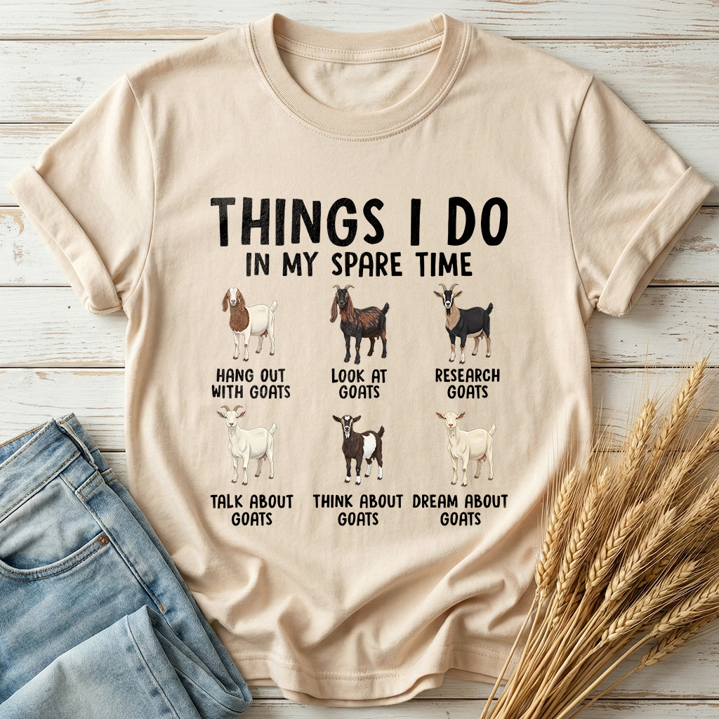Things I Do In My Spare Time Goat Lover Classic Tee