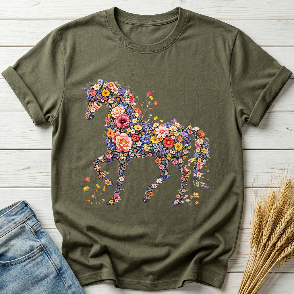 Floral Horse Classic Tee