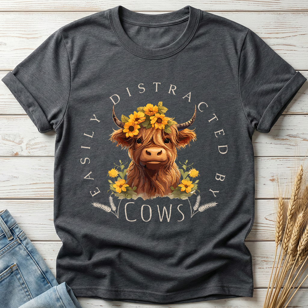 Easily Distracted By Cows Classic Tee