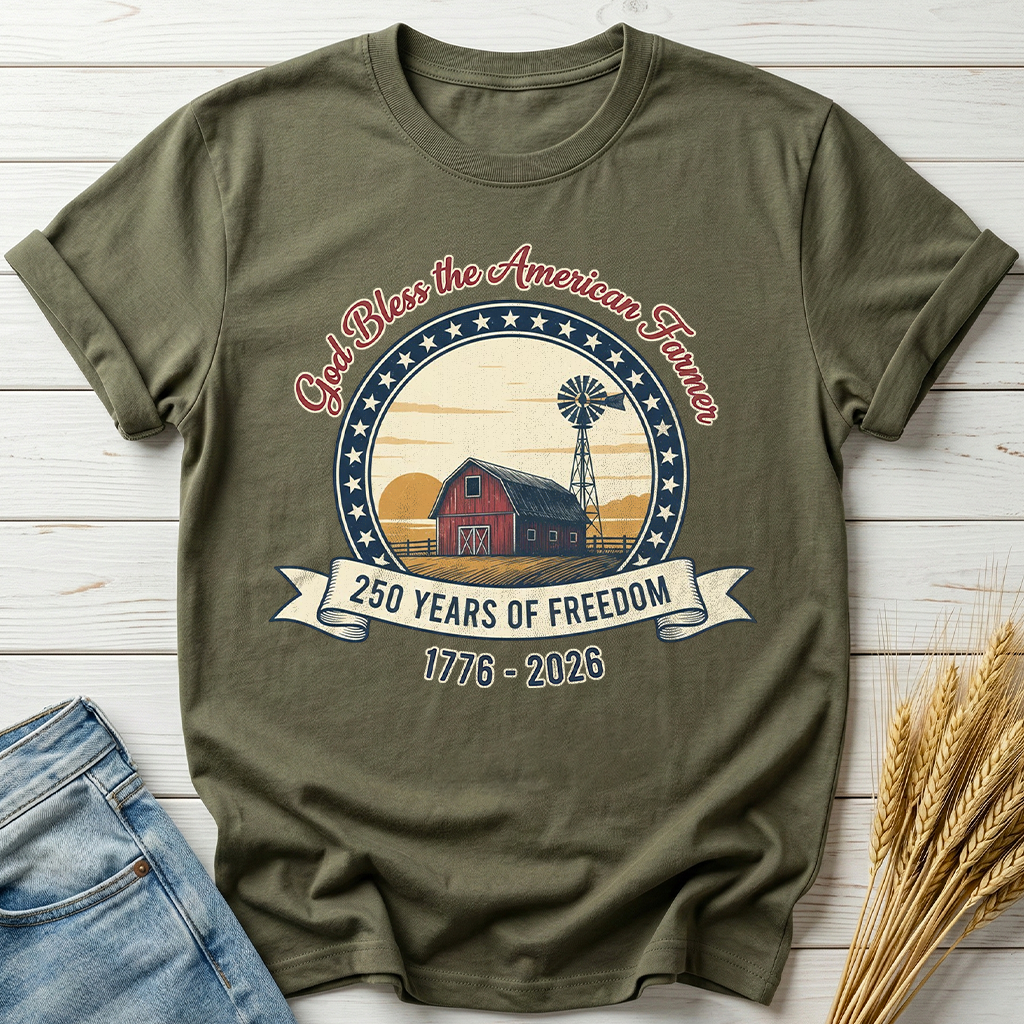 America250 God Bless The American Farmer Classic Tee