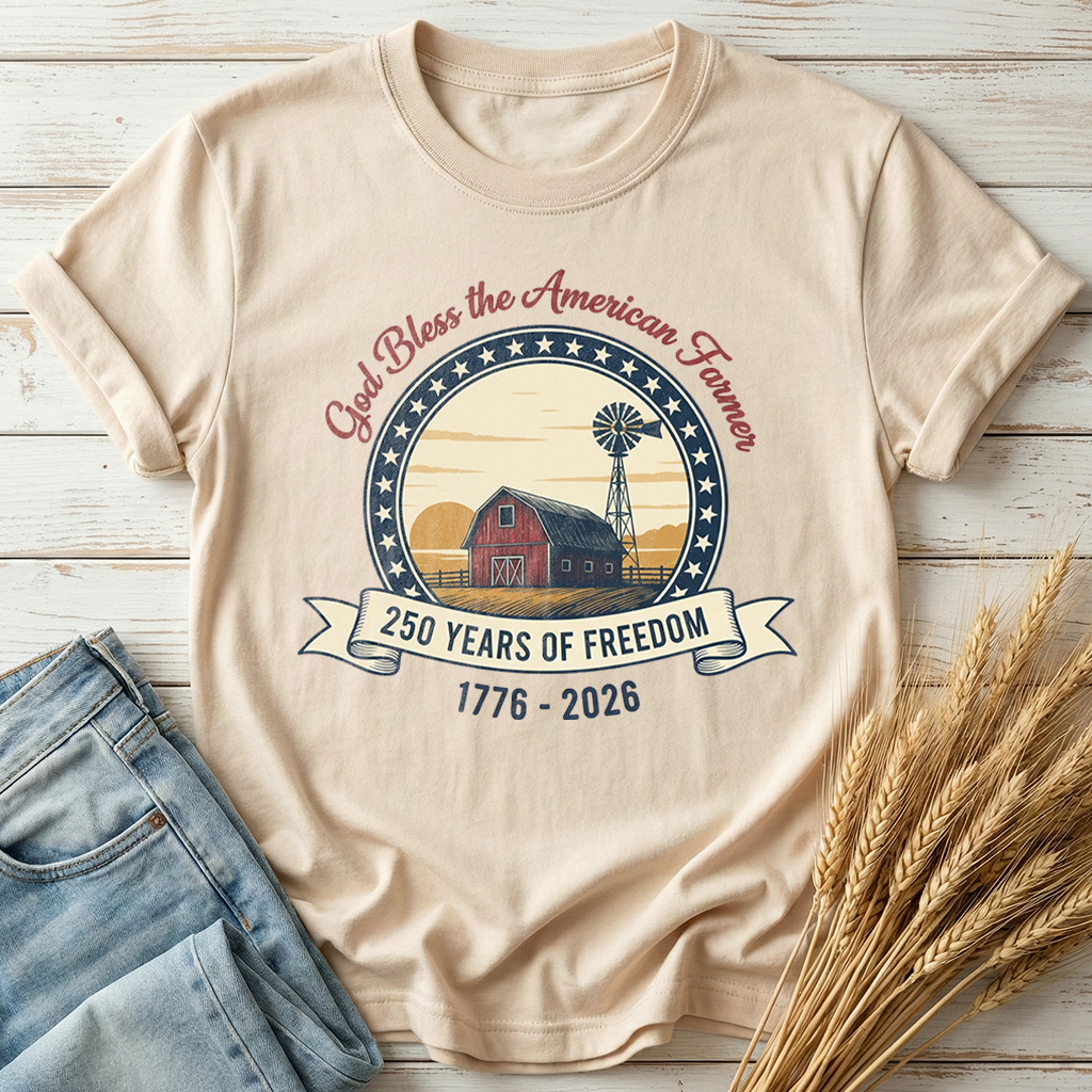 America250 God Bless The American Farmer Classic Tee